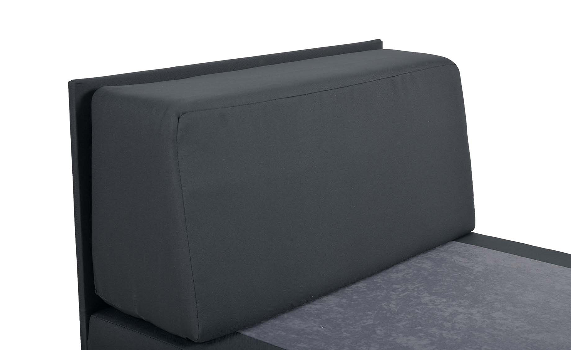 Golf new fotelja s ležajem 92x99x100 cm tamno siva / tamno sivi jastuci