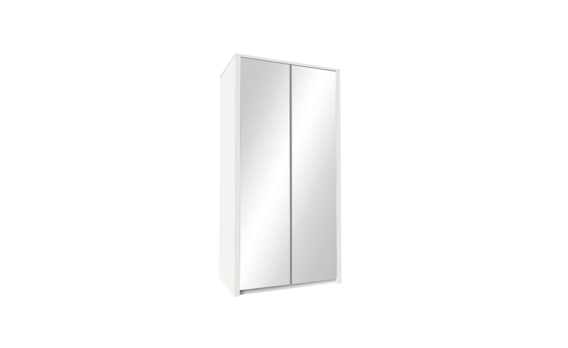 Maxim ormar/ogledalo 2 vrata 113,3x53,3x197 cm beli