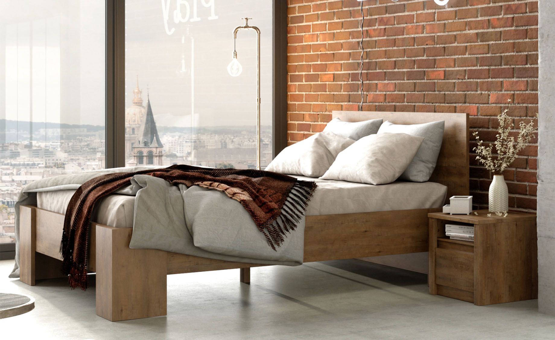 Montana ormar 2 vrata 90x53x197cm tamni hrast