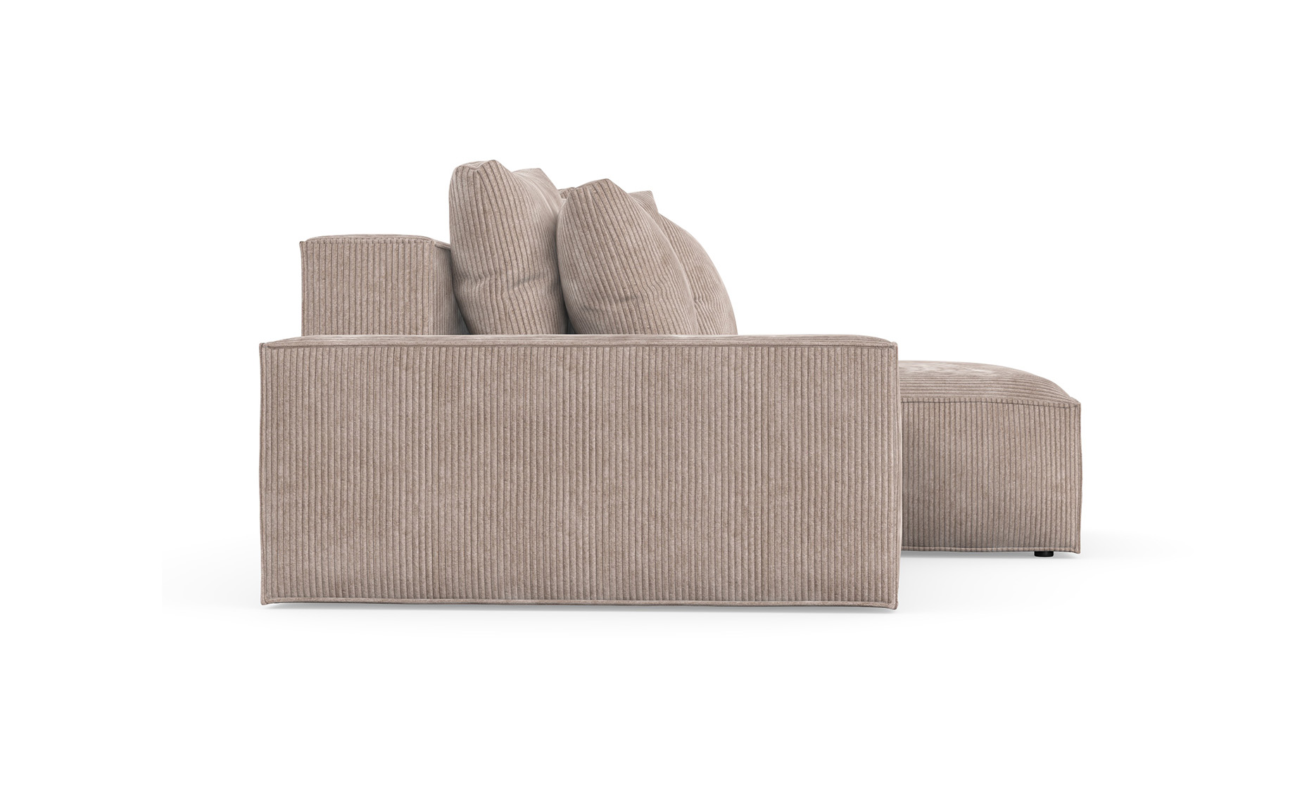 Loft ugaona garnitura 252x167x87 cm svetlo smeđa univerzalna