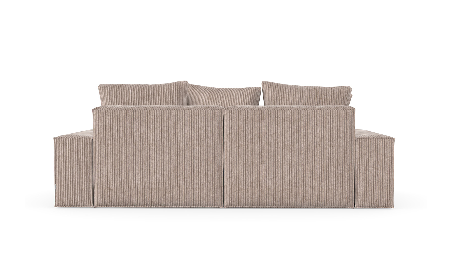 Loft ugaona garnitura 252x167x87 cm svetlo smeđa univerzalna