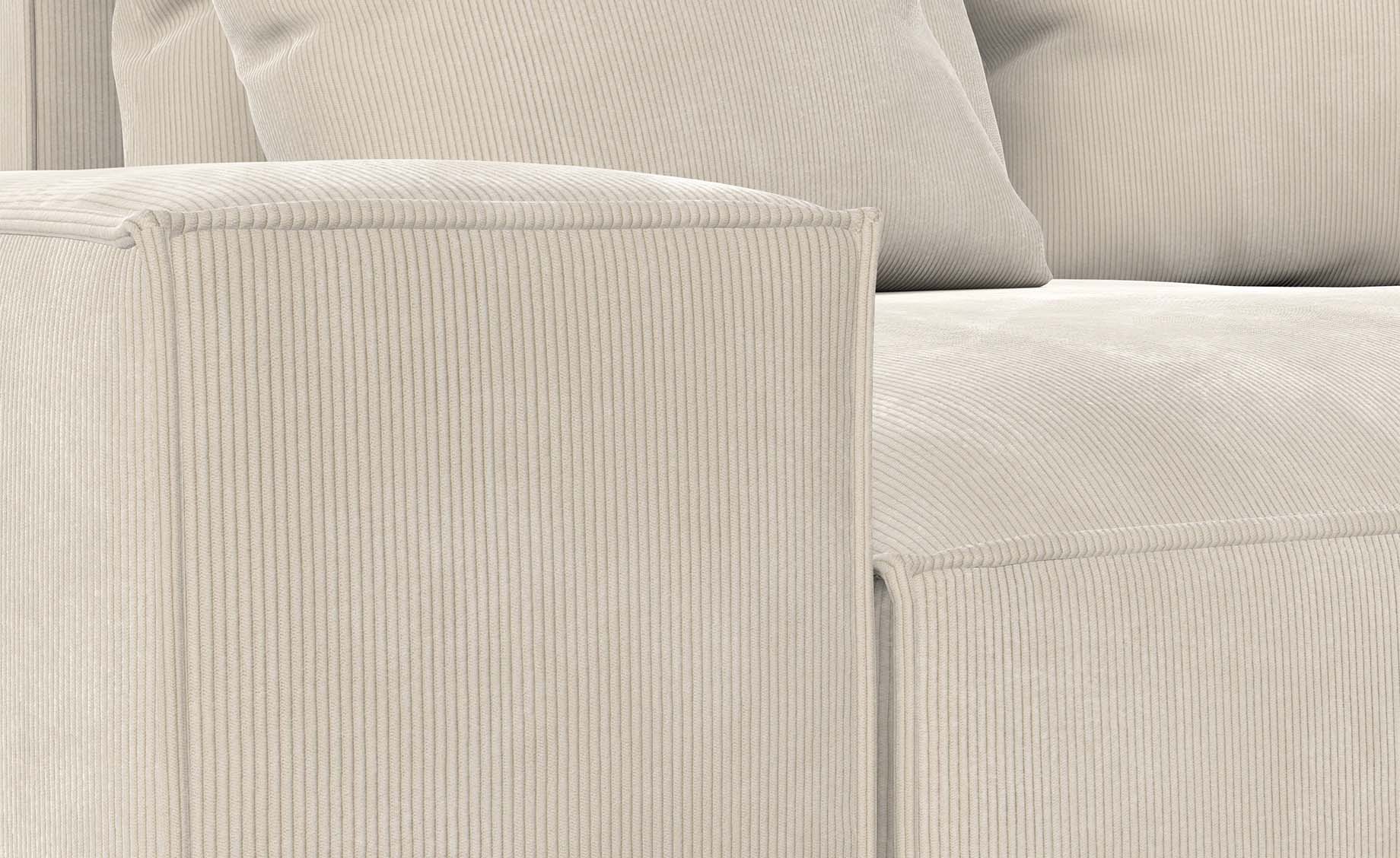 Loft ugaona garnitura 252x167x87 cm siva univerzalna