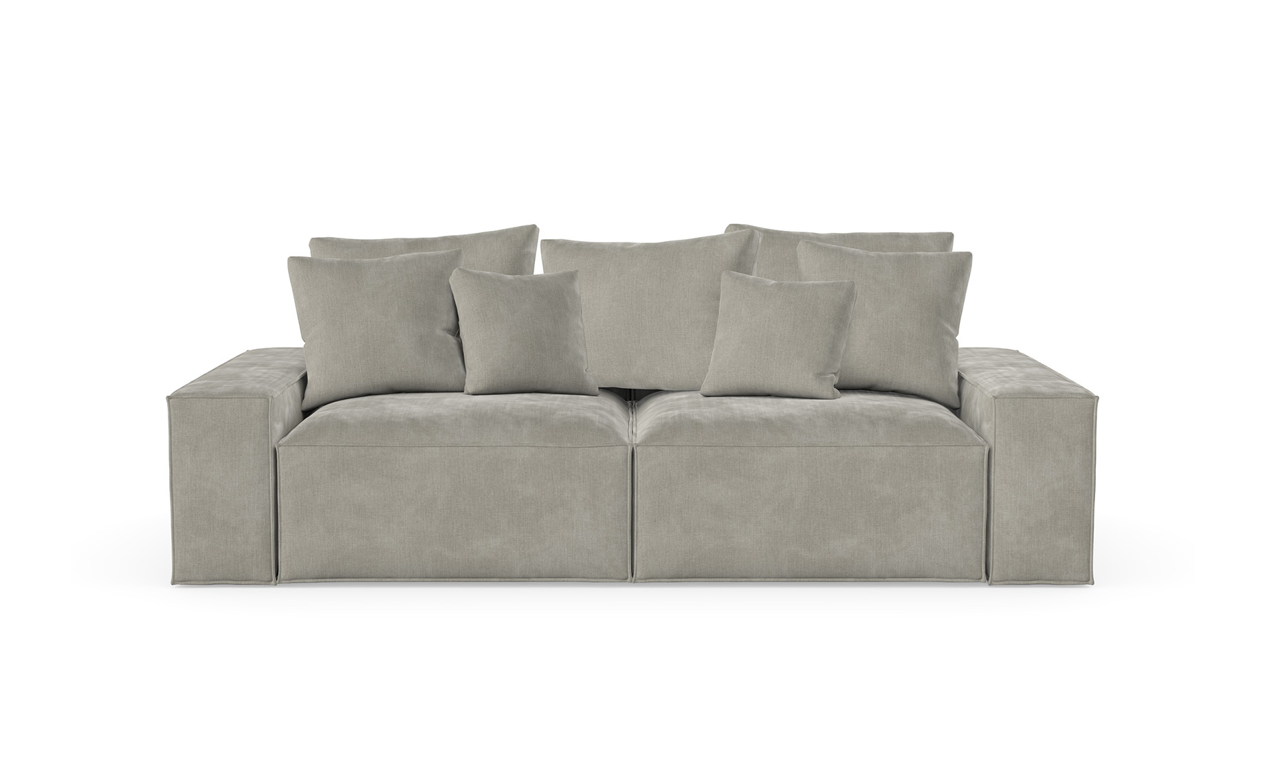 Loft trosed 242x121x87 cm svetlo sivi
