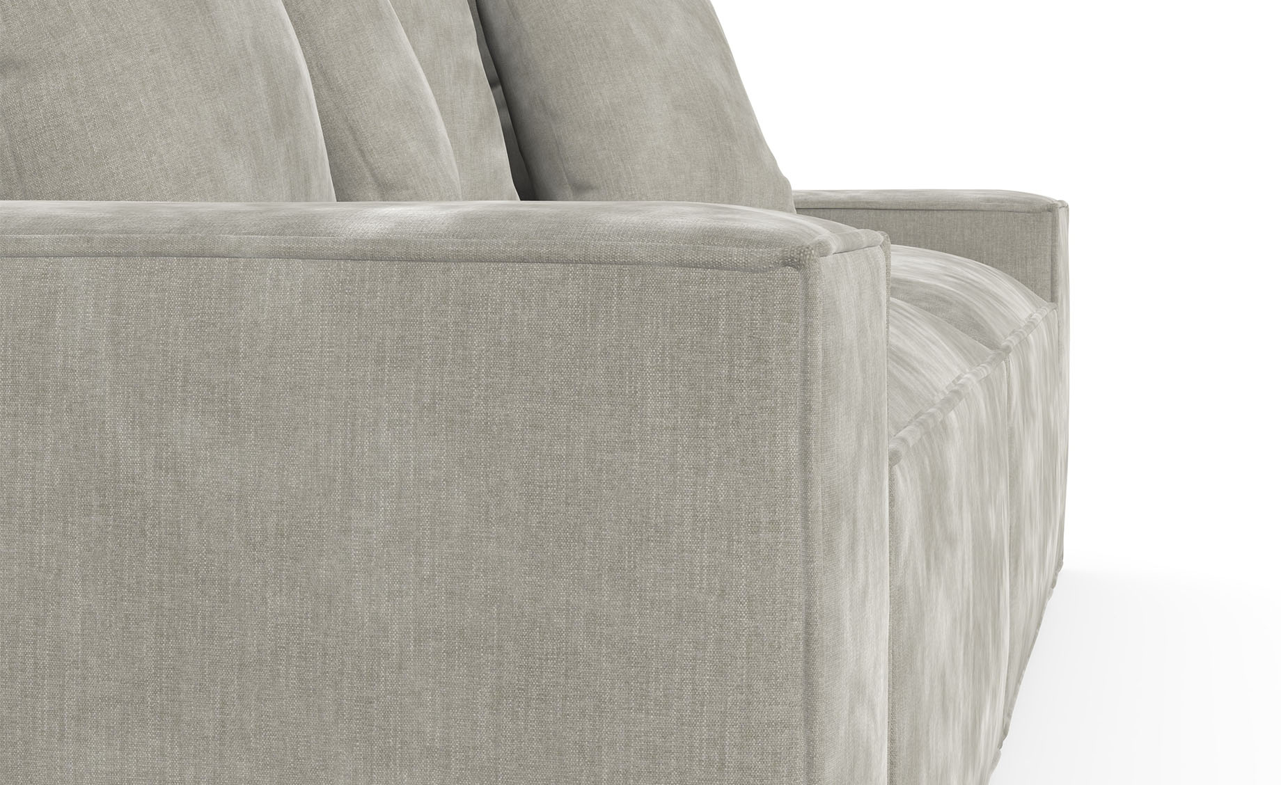 Loft trosed 242x121x87 cm svetlo sivi