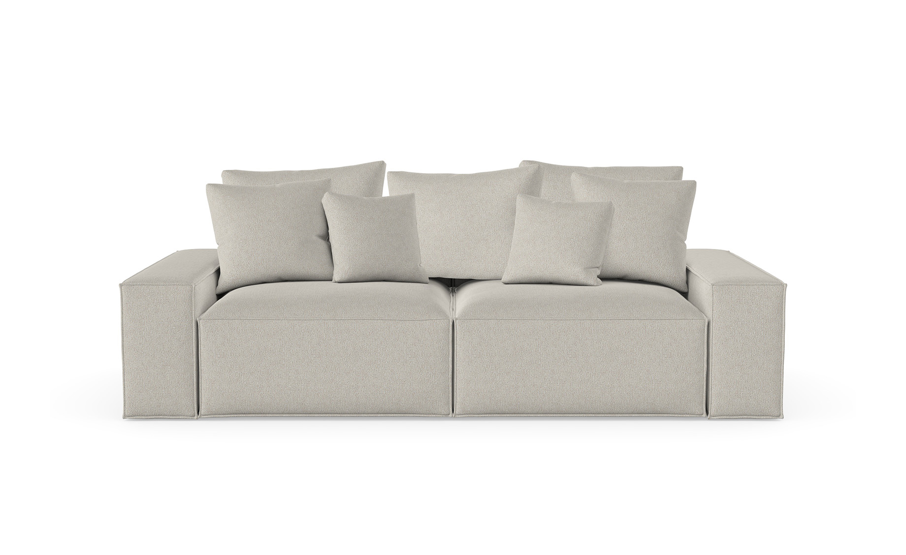 Loft trosed 242x121x87 cm sivo/bež