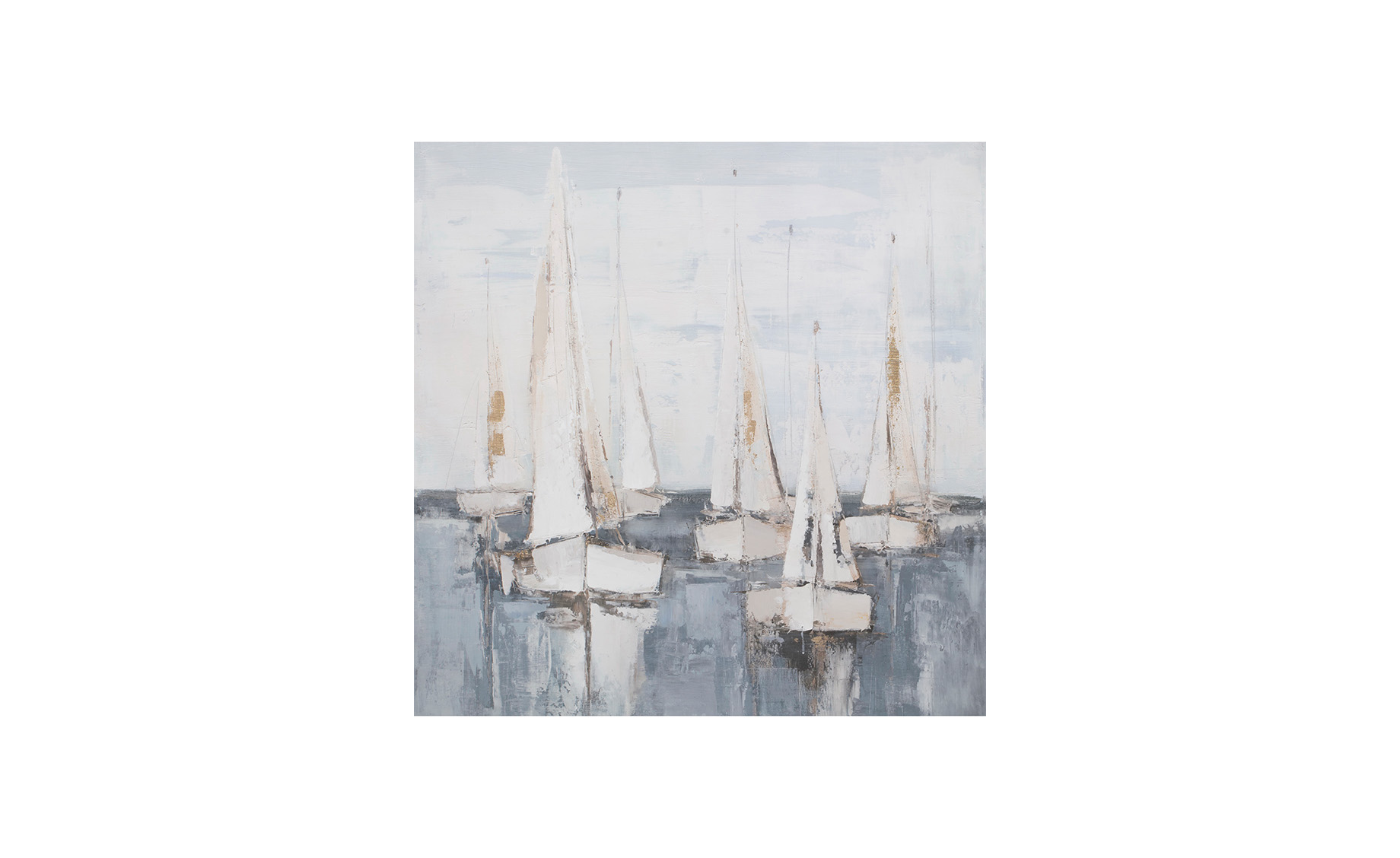 Slika Mistery boats 100x100 cm