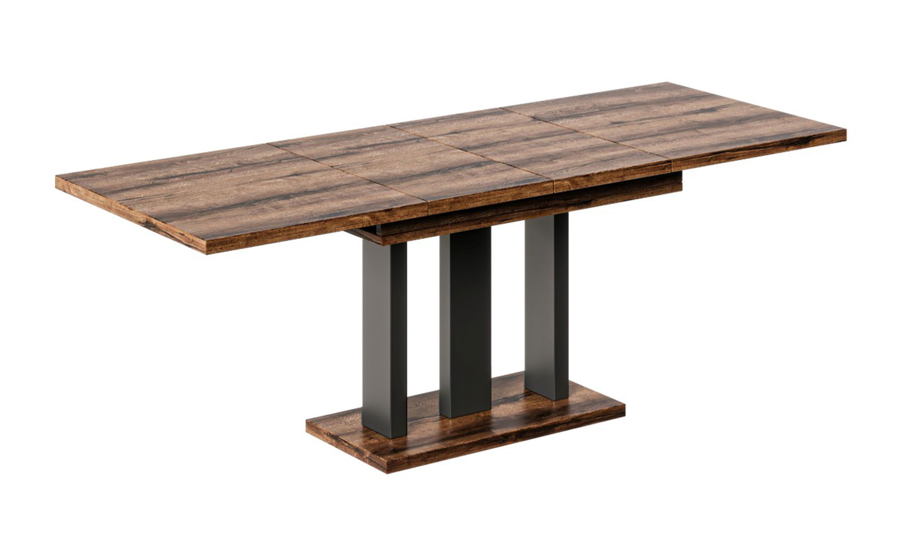 Appia sto 130(210)x80x76 cm tamni hrast