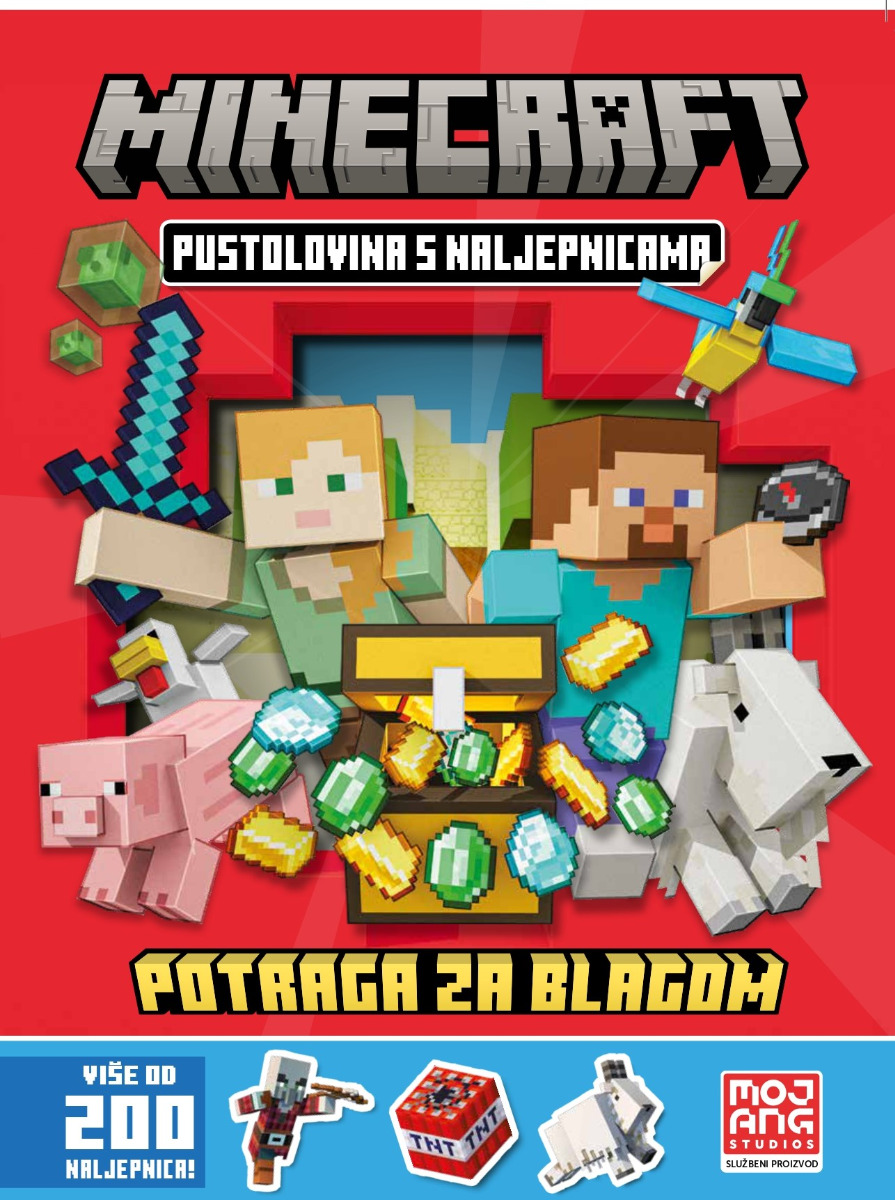 Minecraft potraga za blagom + bojanke