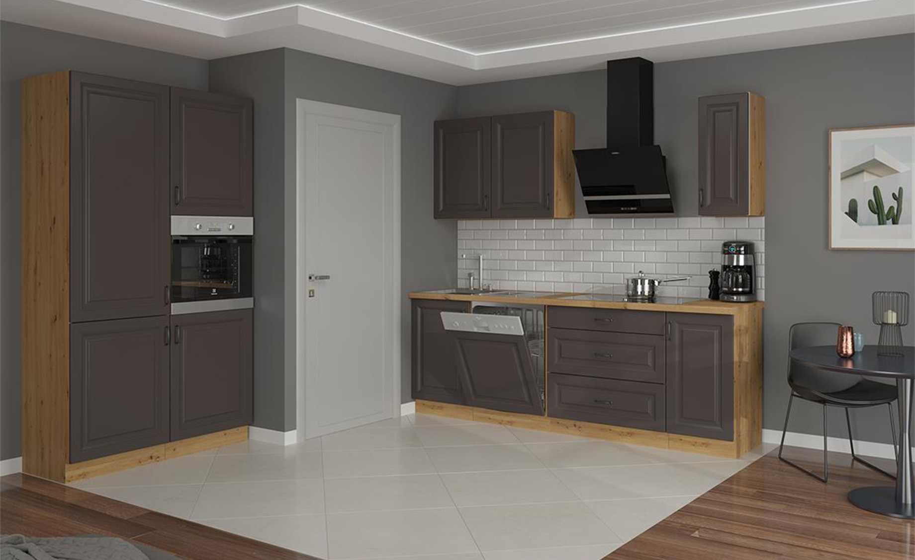 Stilo viseći element 1 vrata hrast/grafit 40x31x90