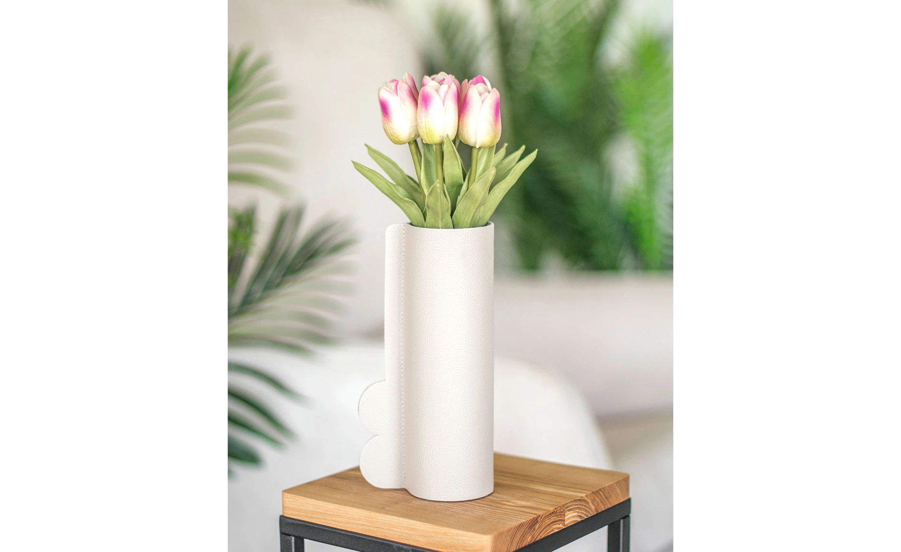 Vaza Tarra 20,5 cm bela