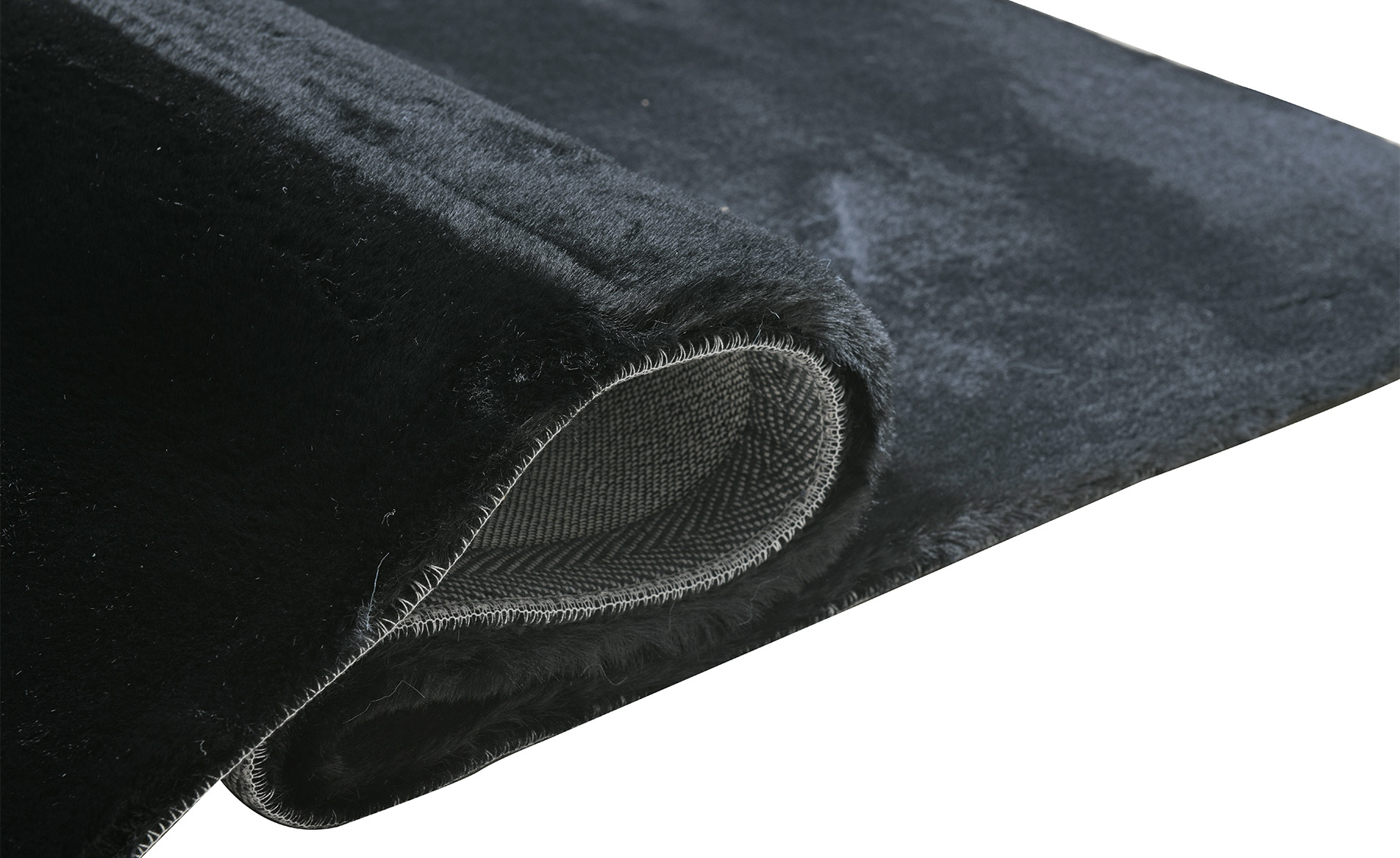 Tepih Wave Shaggy 80x150cm crni