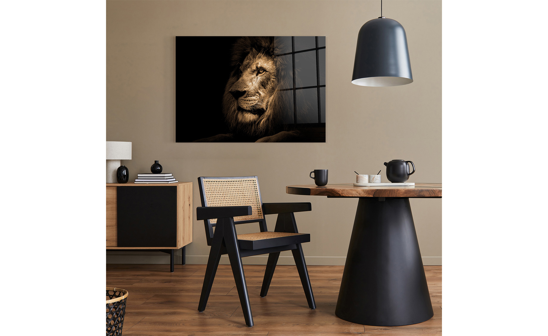 Slika staklo  Lion 70x100cm