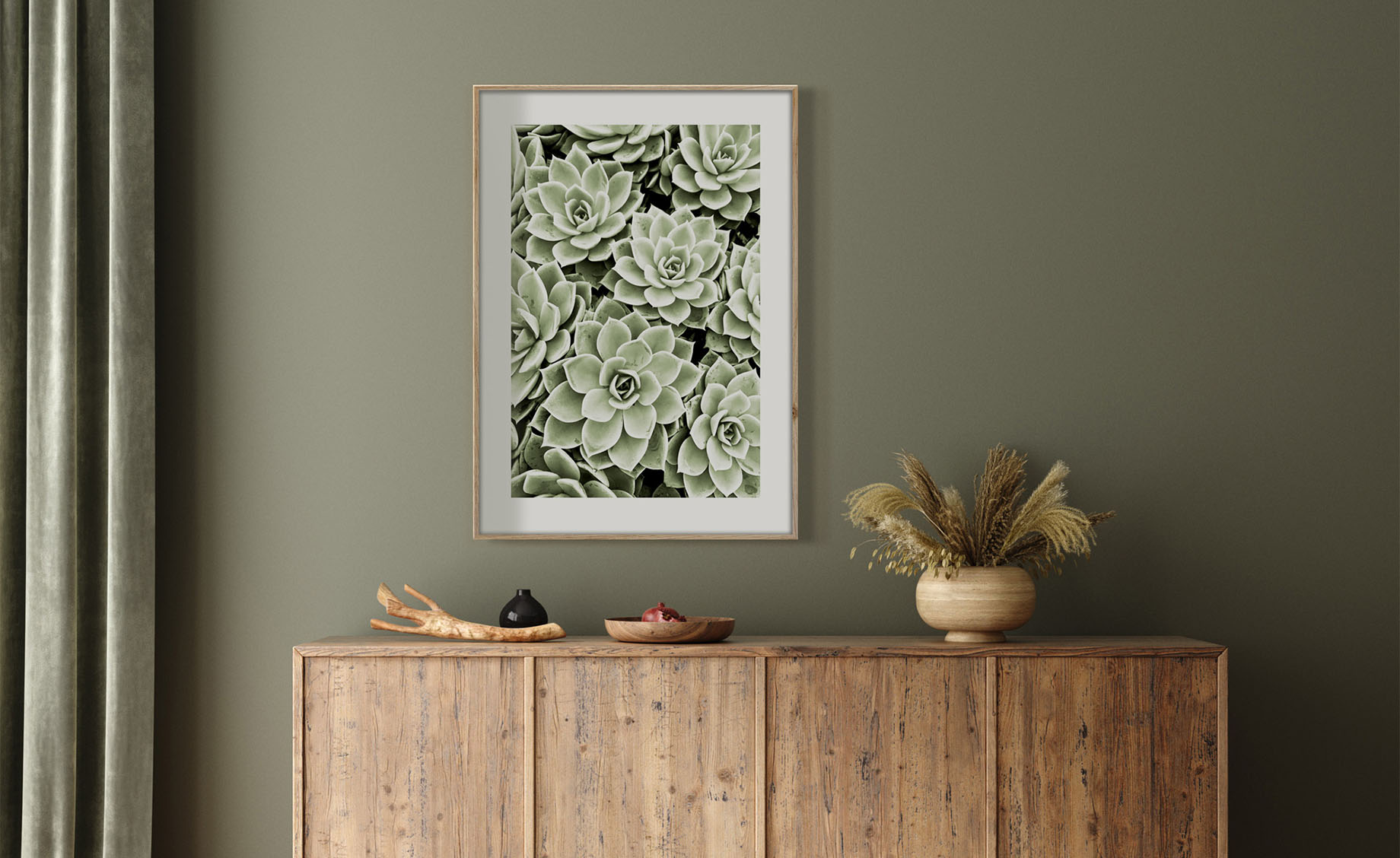 Slika sa ramom Succulents  50X70cm