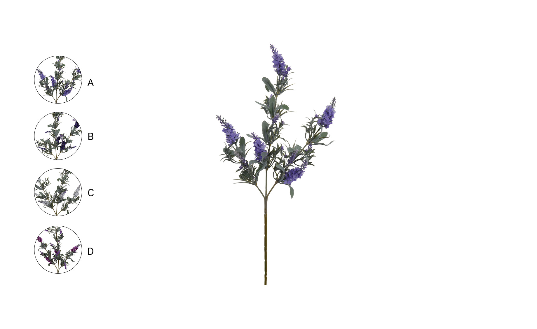 Dekorativna grana Lavender 68cm više vrsta