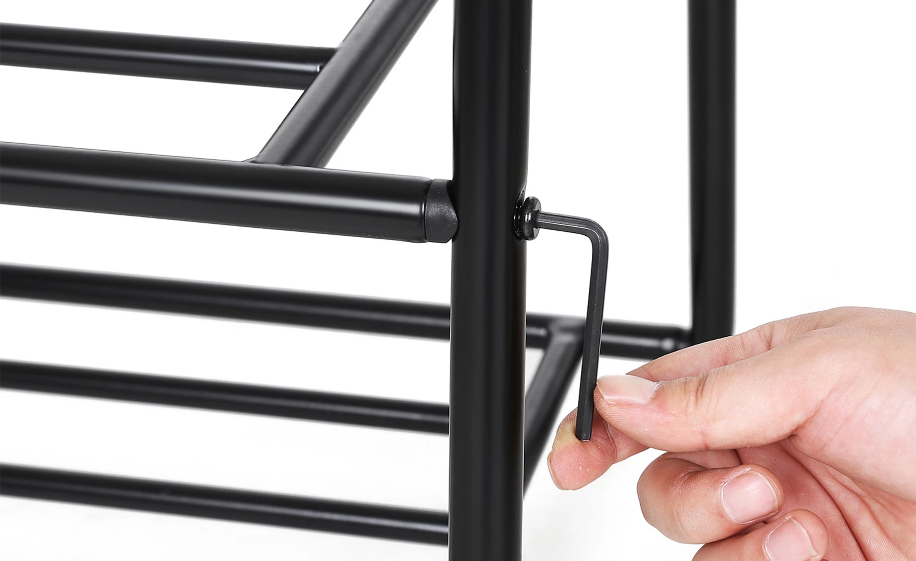 Stalak za odeću Natalie 64x41x155cm crni