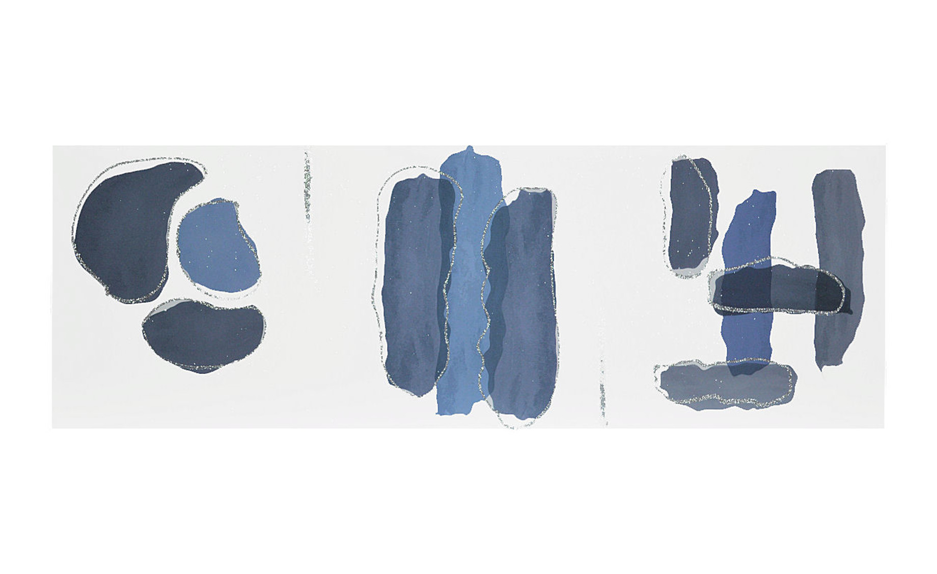 Slika Abstract blu  40x125cm