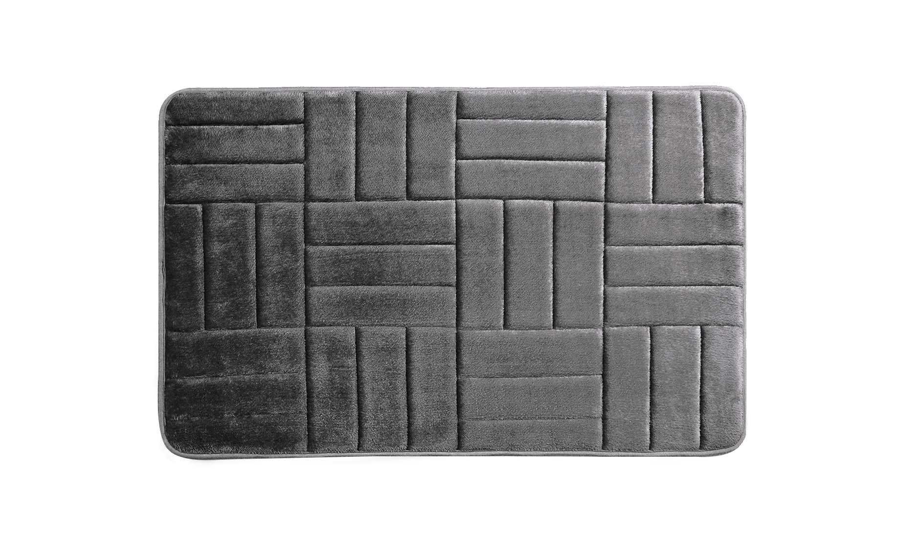 Kupatilski tepih Franco 50x80cm tamno sivi