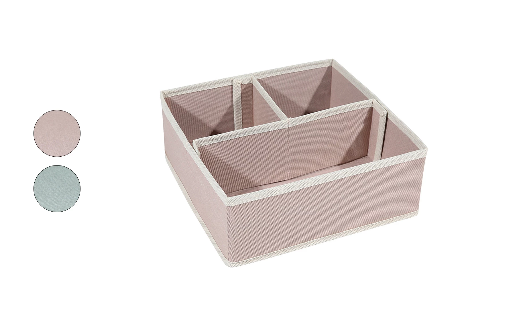 Organizator sa 3 pregrade Pastel 28x28x11cm sort2