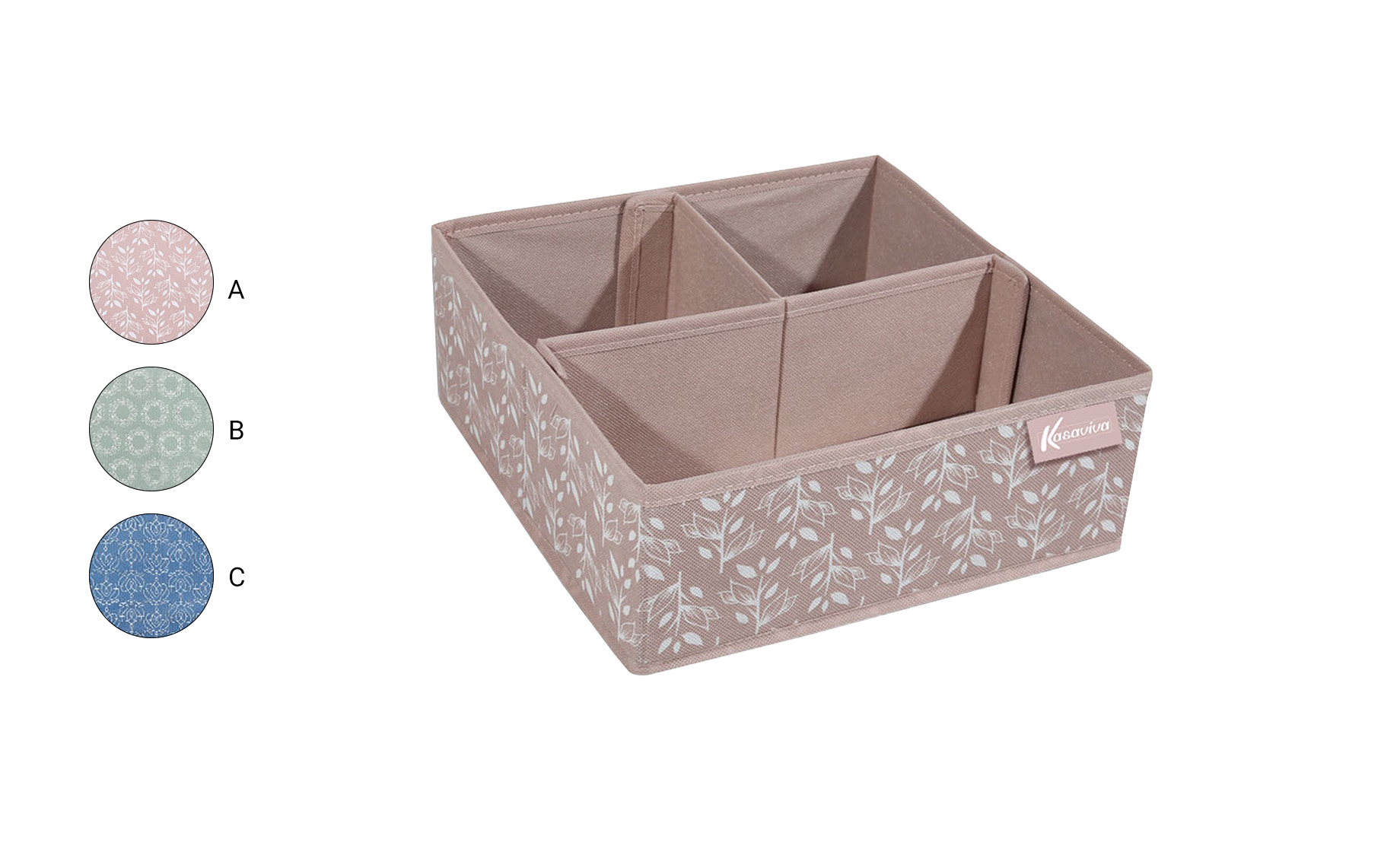 Organizator sa 3 pregrade Liberty 28x28x11cm više boja