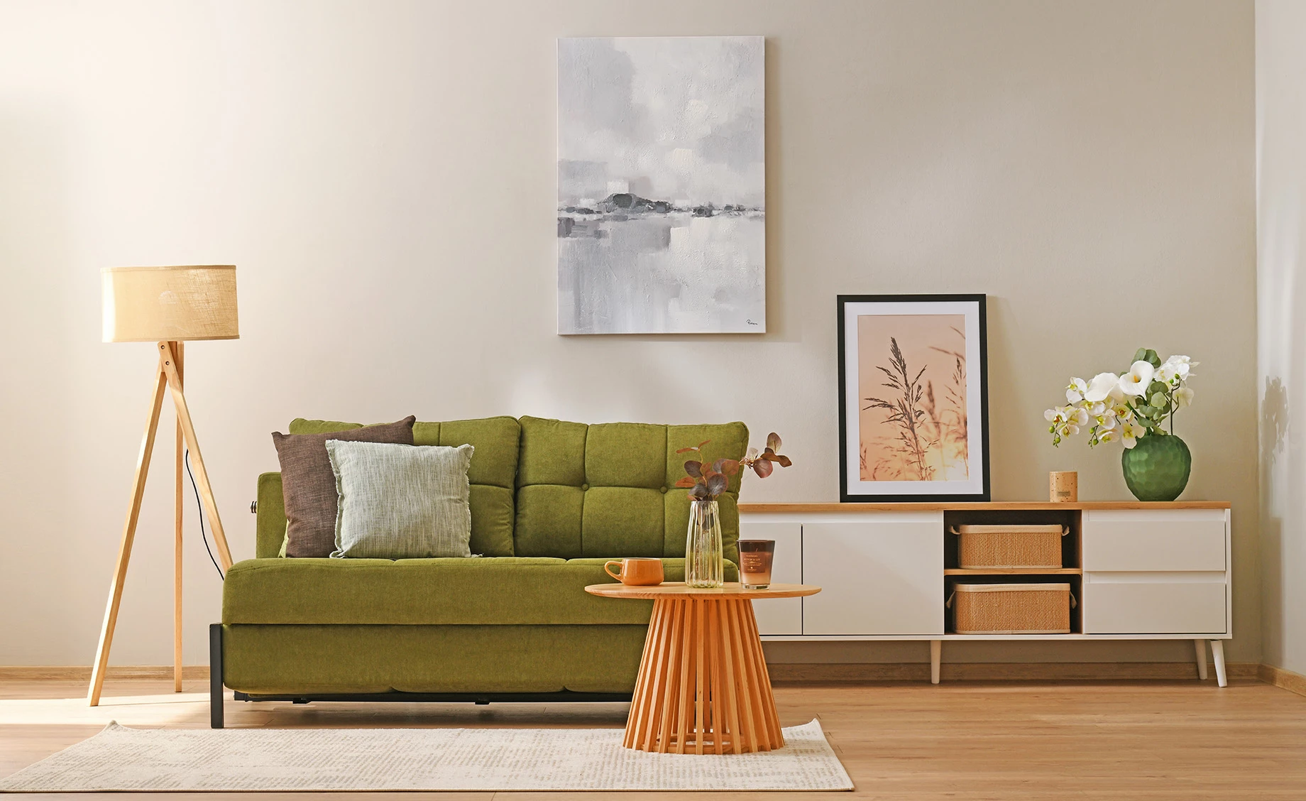 Bilbau stolić D60x40 cm natur