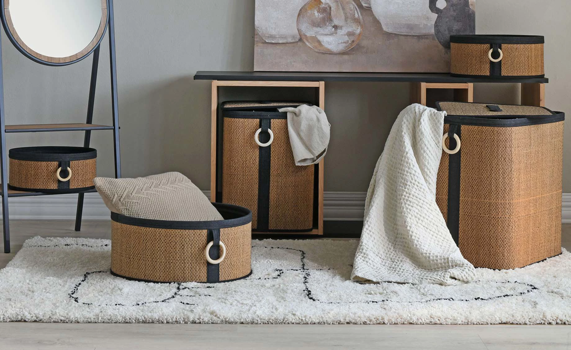 Korpa za veš Madison 44x34x45cm braon