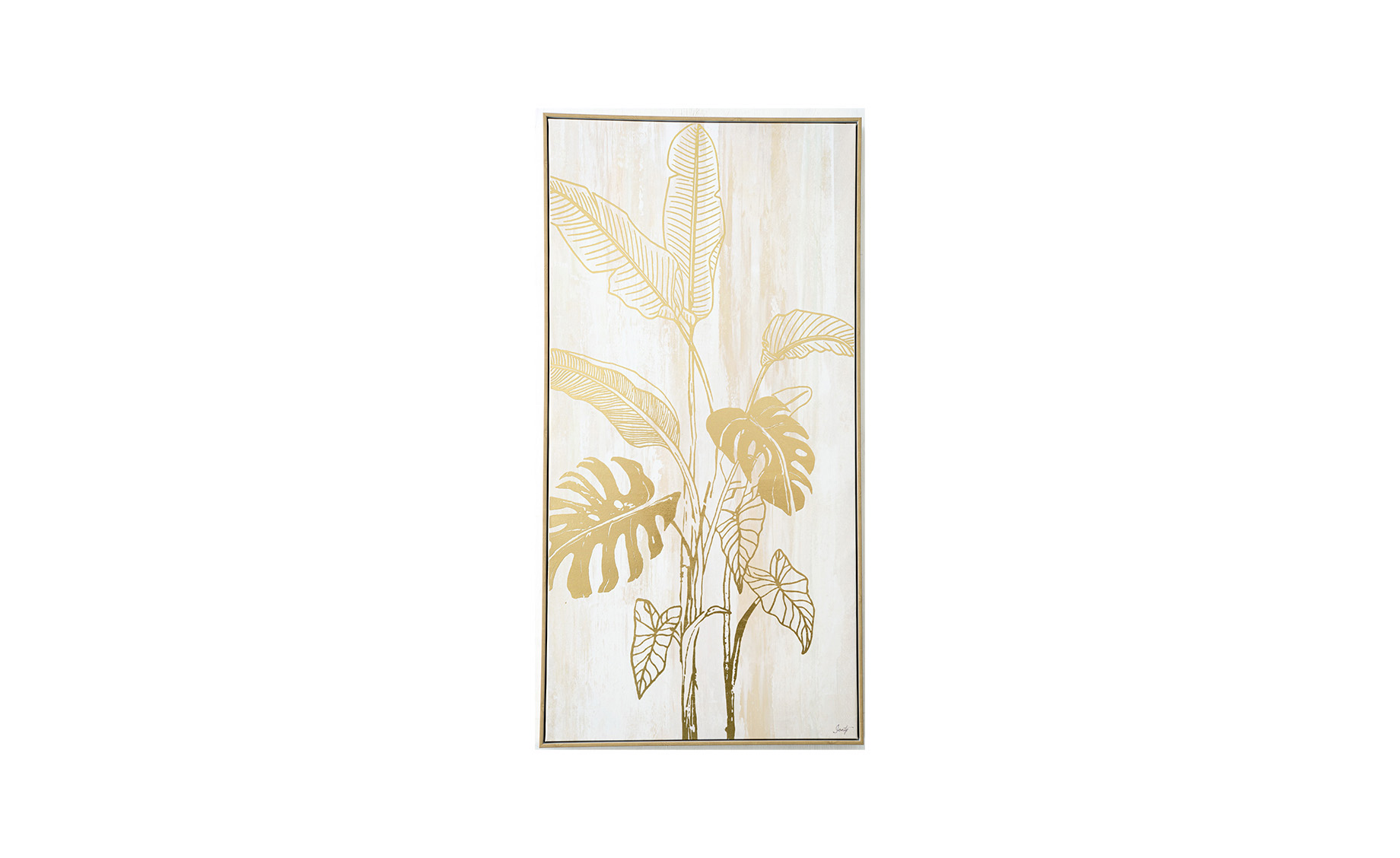 Slika Golden petals 60x120cm