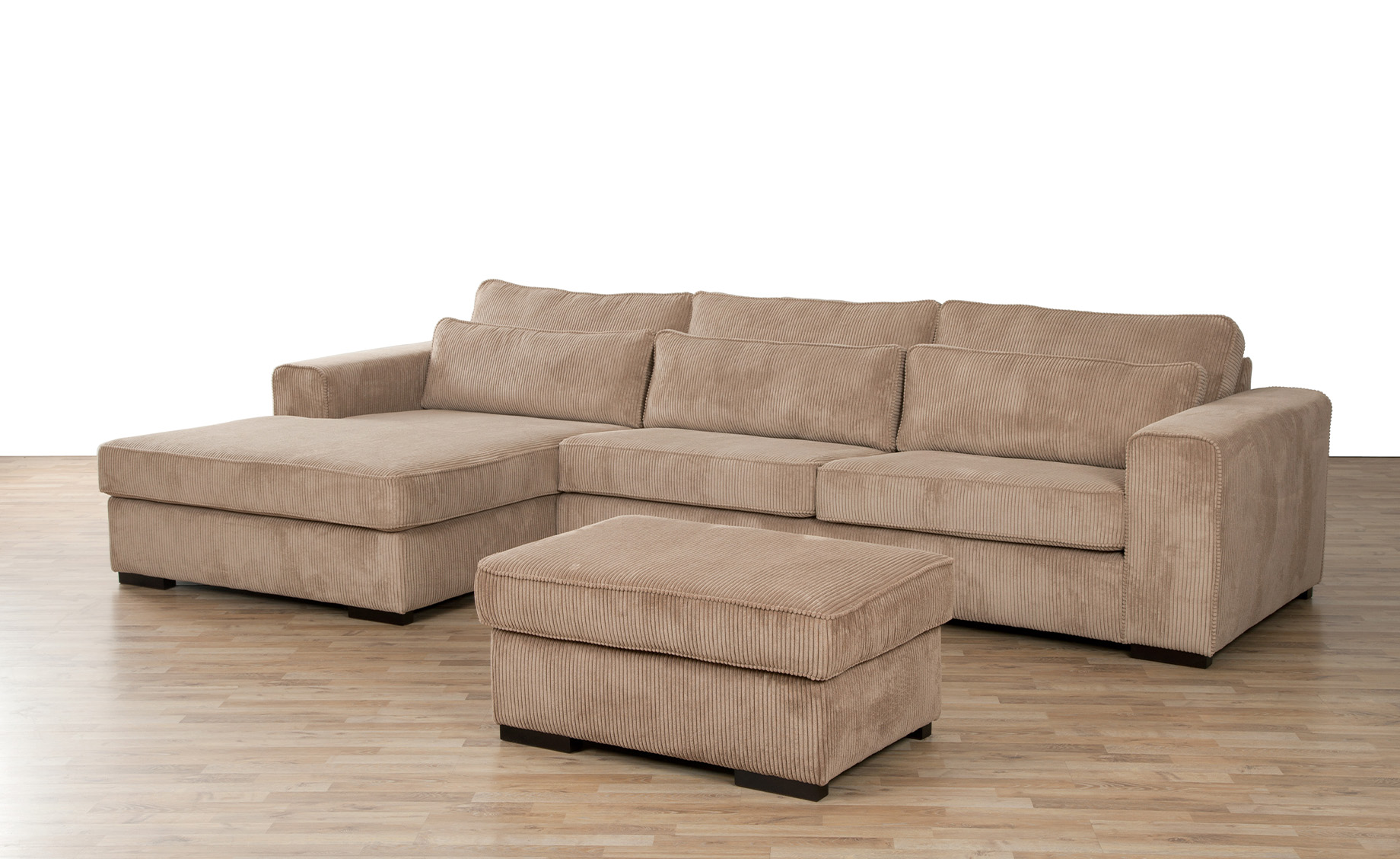 Bergamo ugaona garnitura 341x184x86cm bež leva
