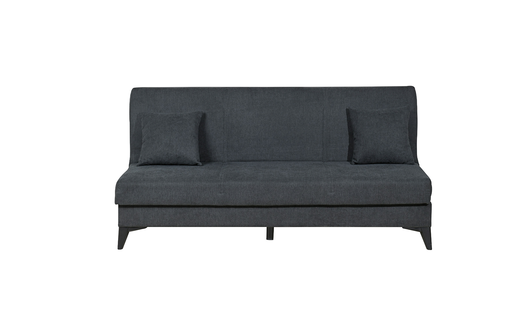 Porta trosjed s ležajem 185x78x90 cm tamno siva