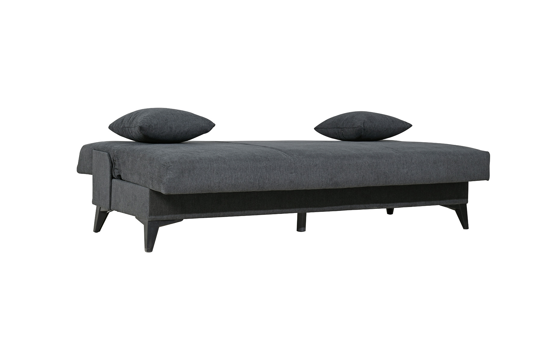 Porta trosjed s ležajem 185x78x90 cm tamno siva