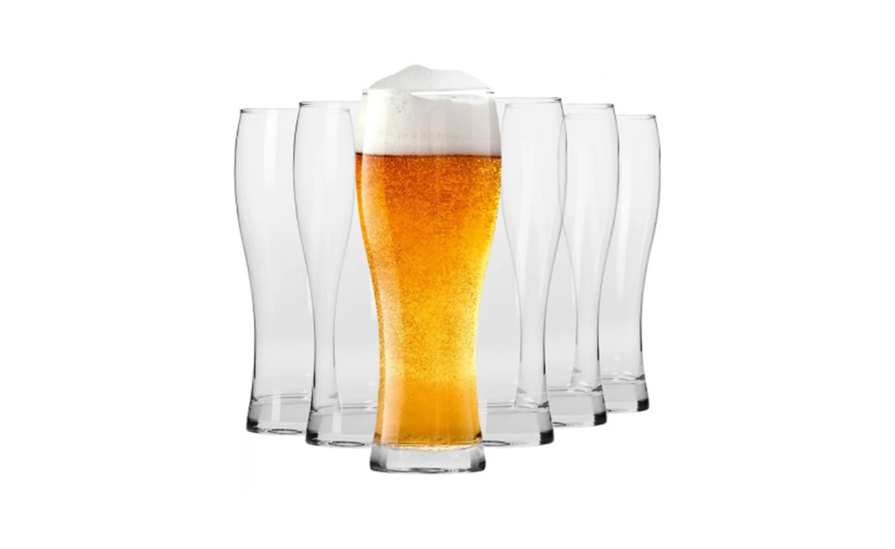 Set čaša za pivo Krosno Chill zaobljena 500ml 6 kom