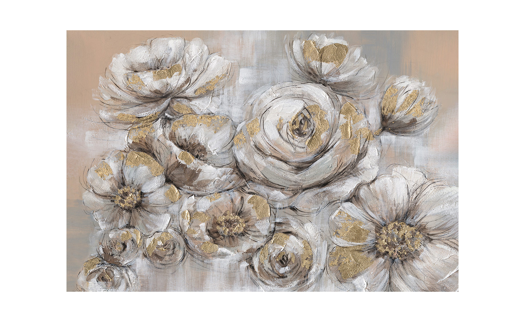 Slika Elegant flowers  80x120cm