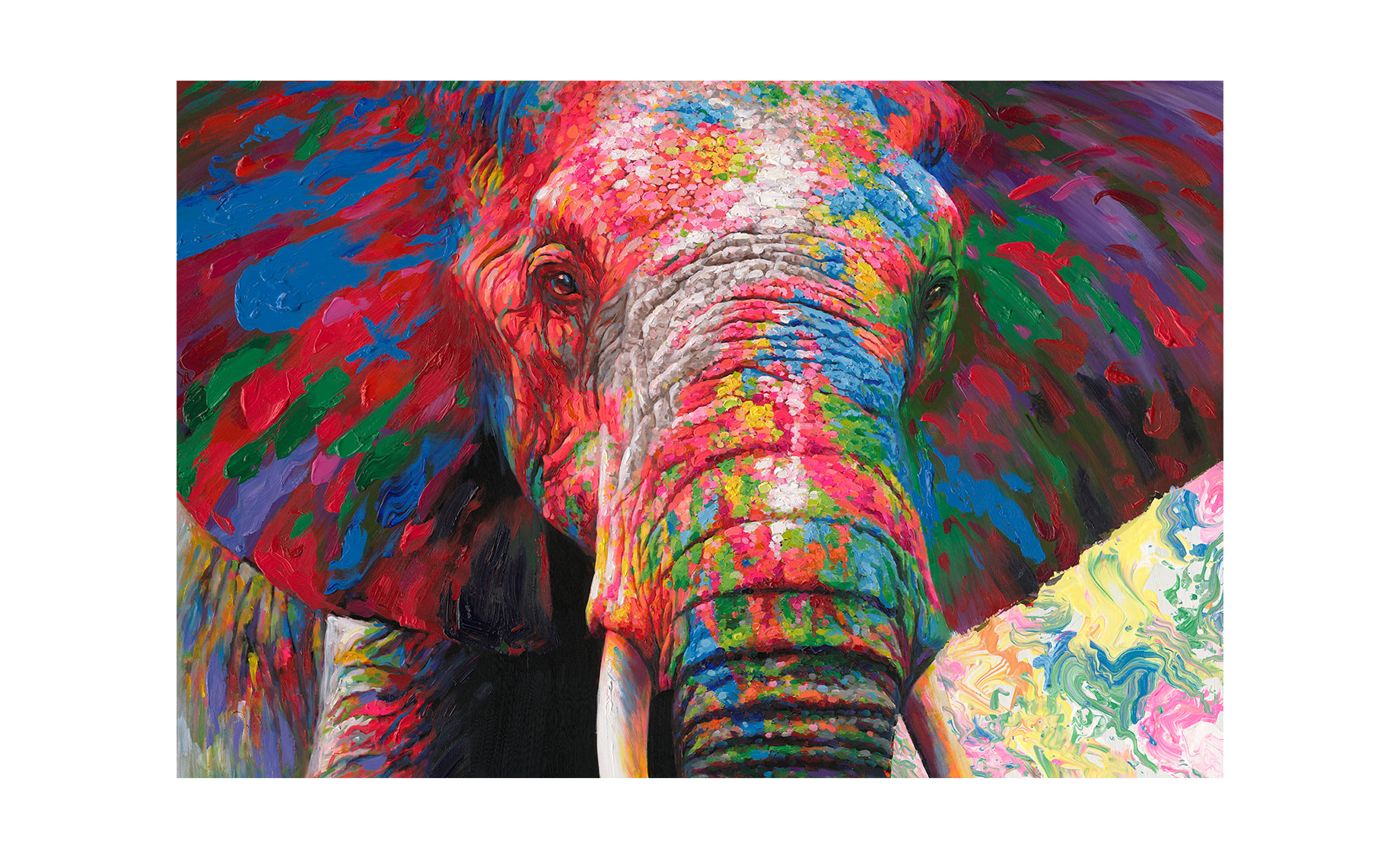 Slika Colorful elephant 80x120cm