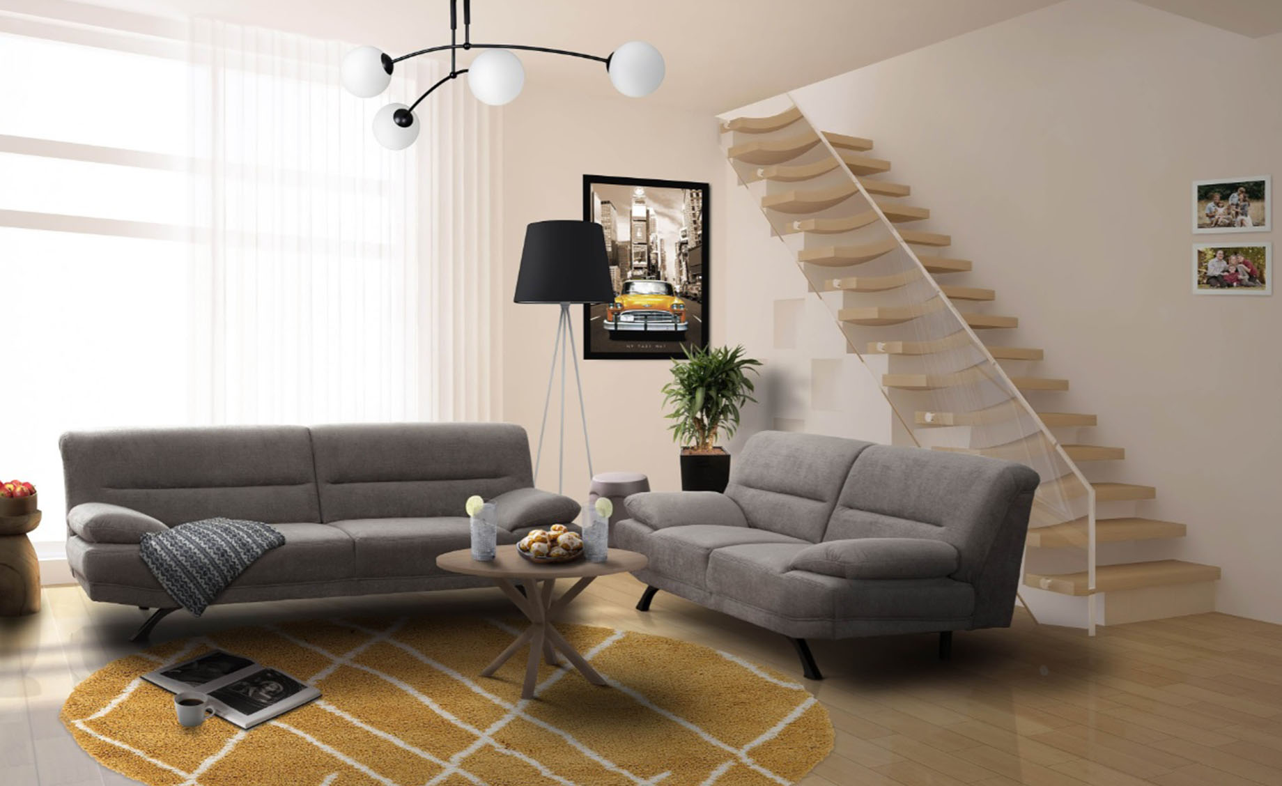 Bruno trosjed 230x94x83 cm više boja