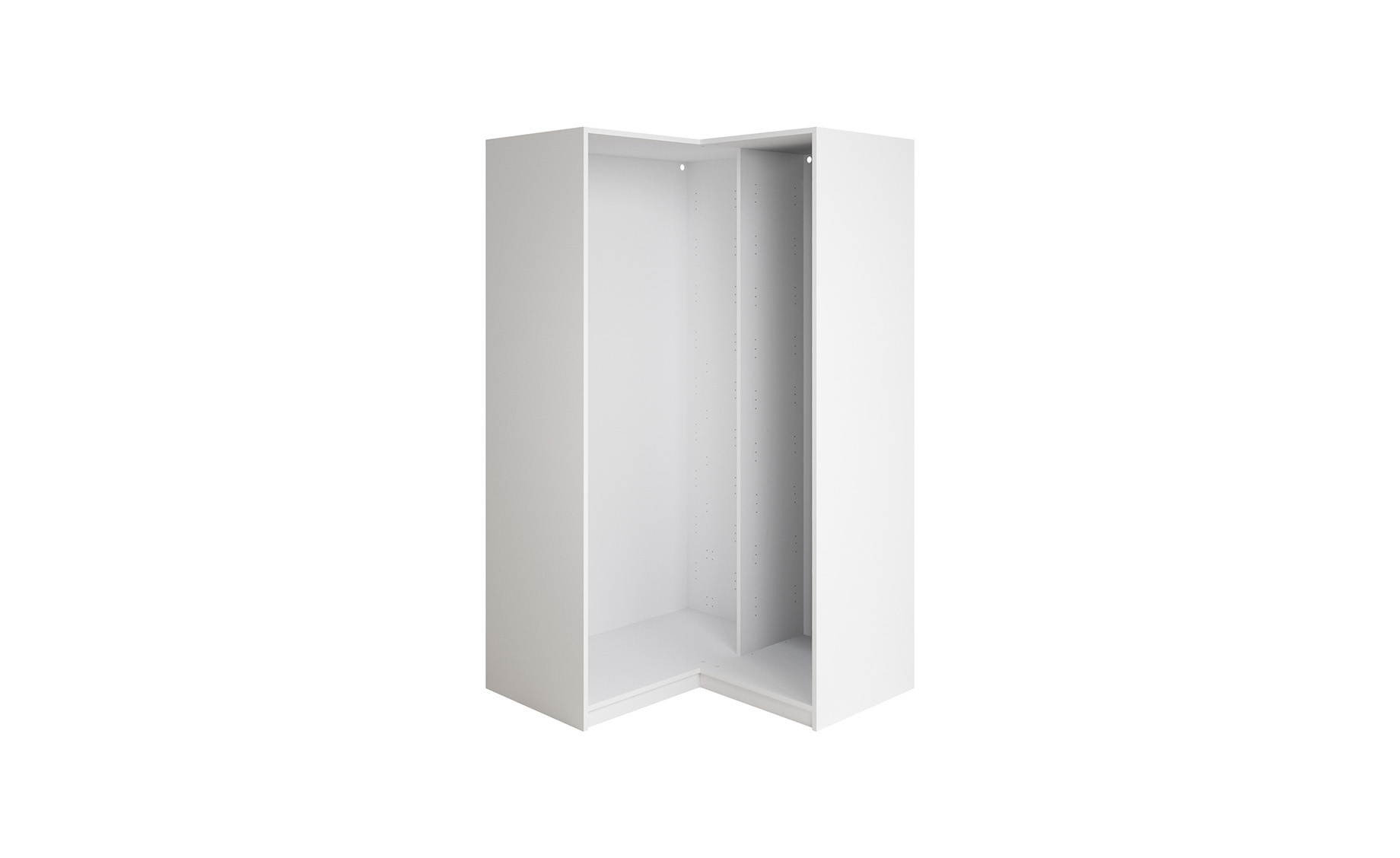 Ultra ugaona struktura ormara desna 109x109x196 cm bela