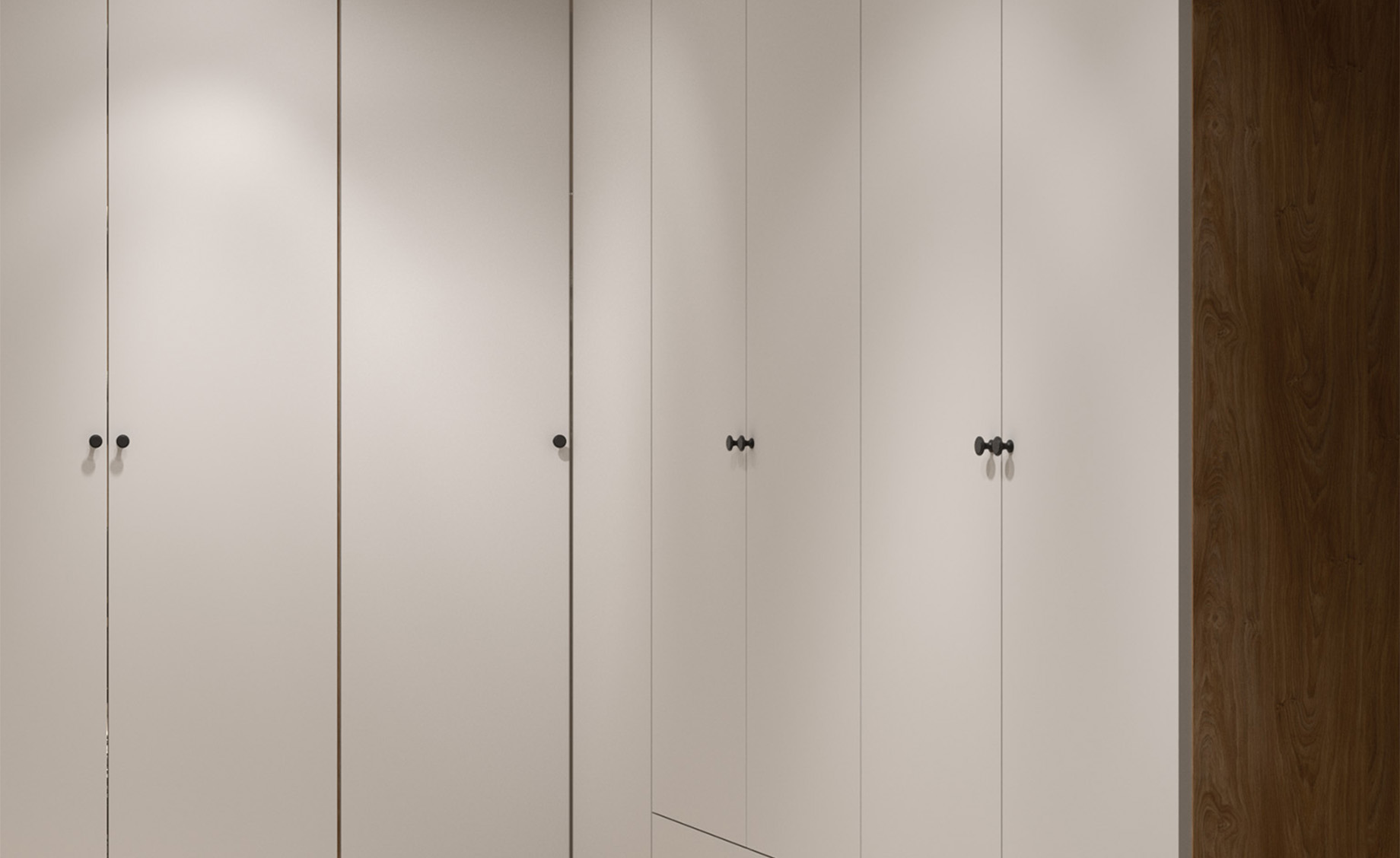 Ultra ugaona struktura ormara desna 109x109x196 cm bela