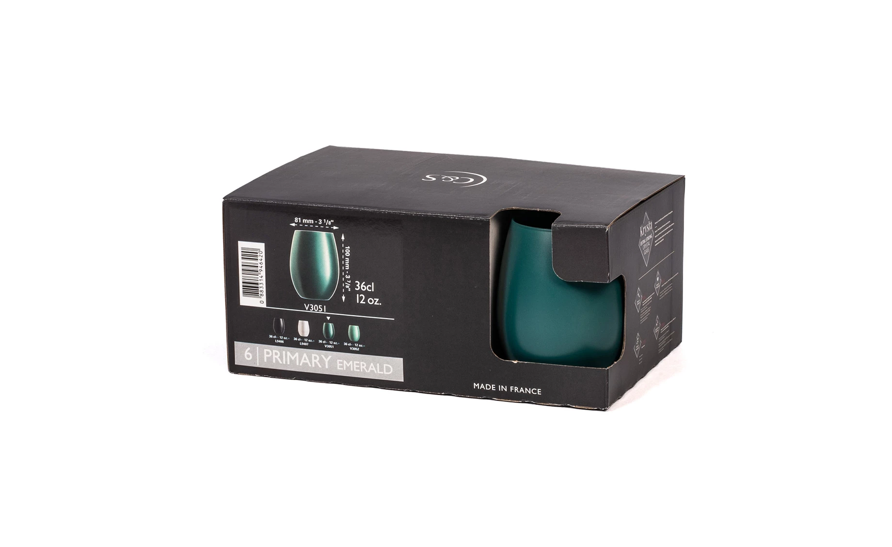 Čaša Primary 360ml tamno zelena