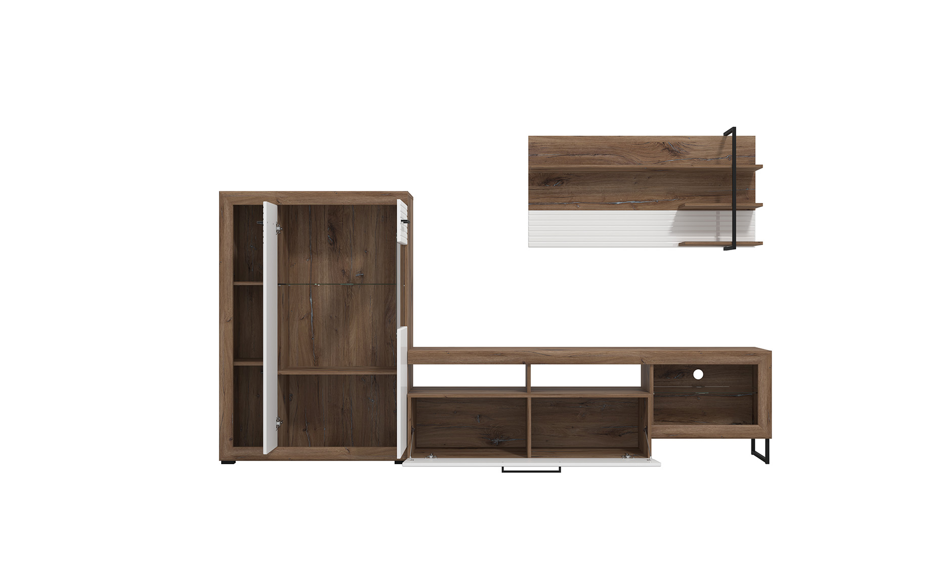 Caen regal 263x40x170 cm