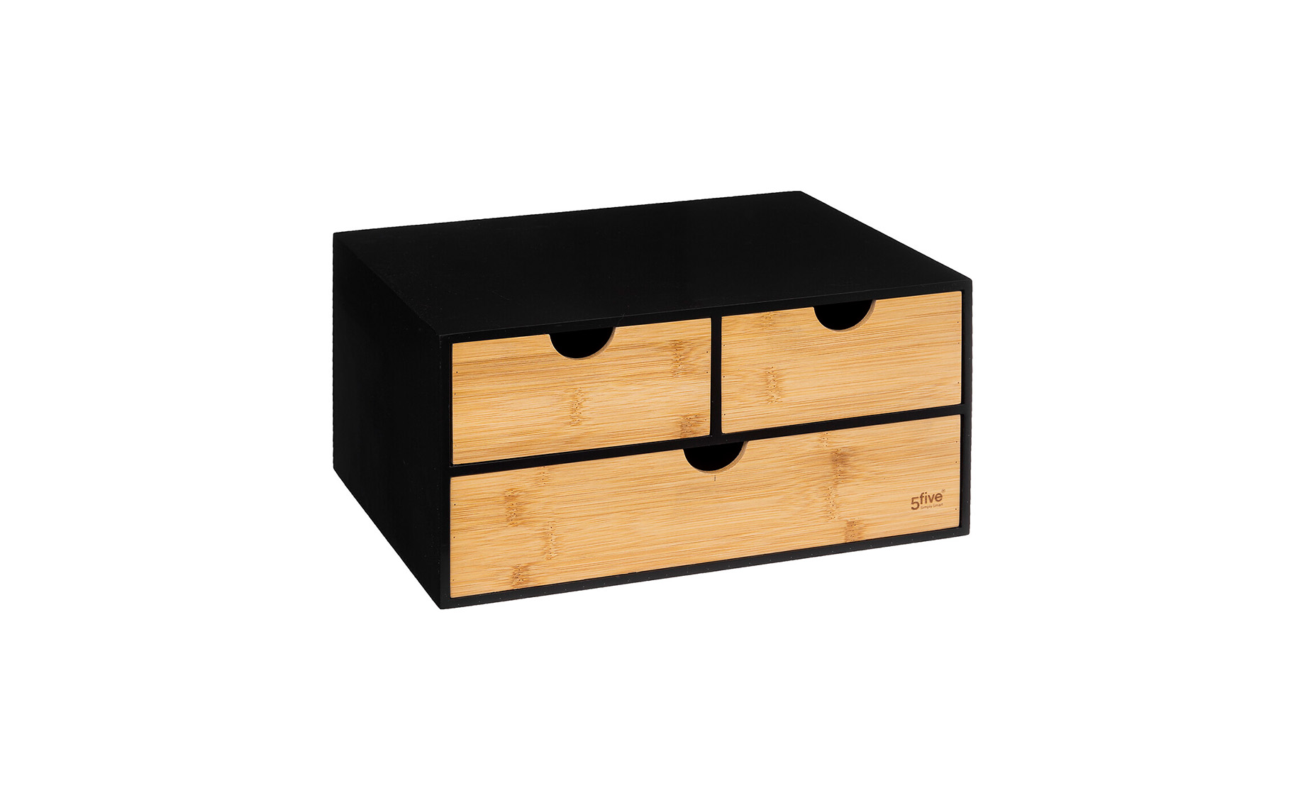 Organizator za stol Bamboo 32,5x23,5x15cm crni