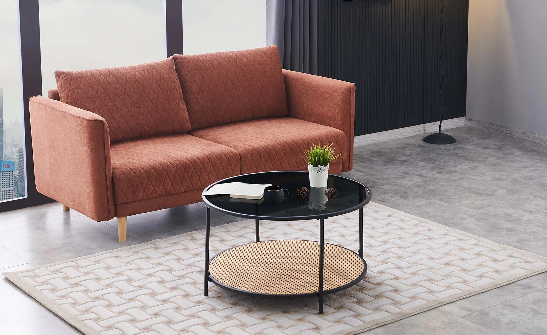 Catalina klub sto D80x46 cm