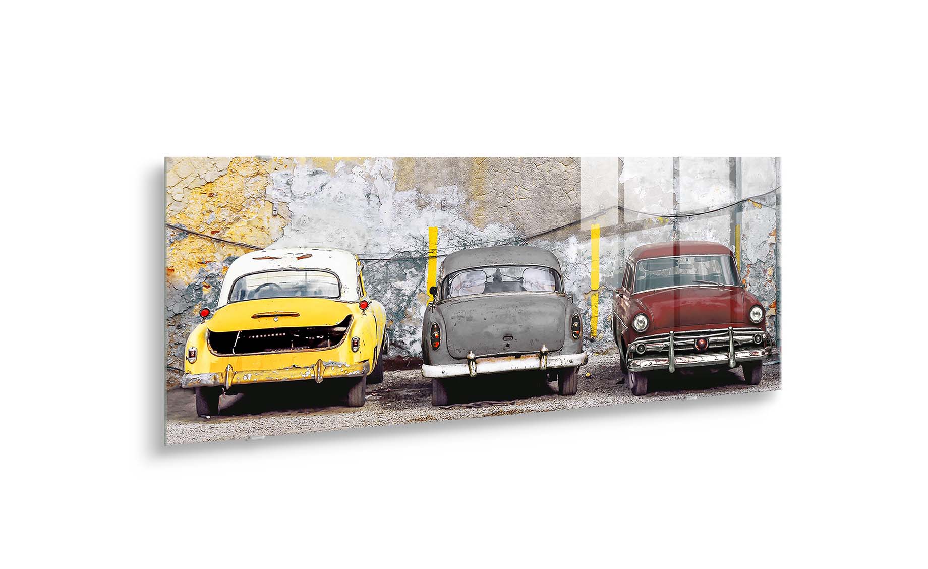 Slika staklo  Colorful cars 50x125 cm