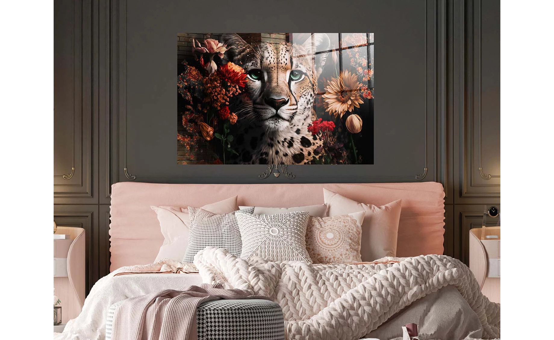 Slike staklo Leo&Flowers 80x120cm