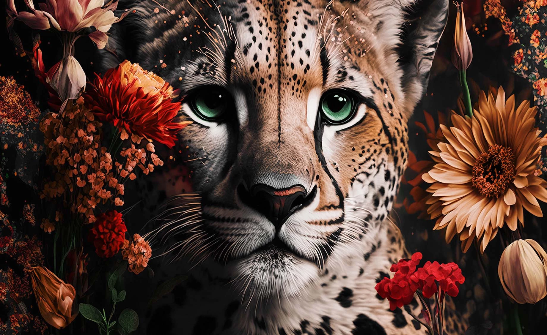 Slike staklo Leo&Flowers 80x120cm