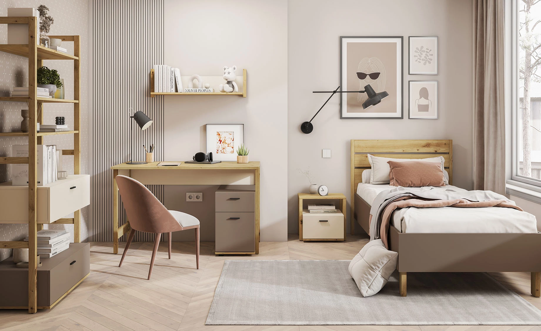 Lenny radni sto 125x60x76 cm