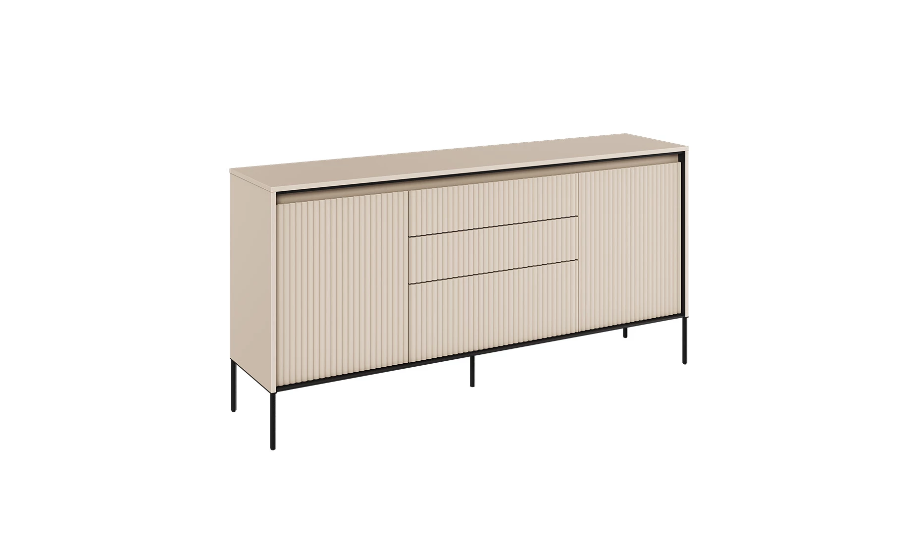 Trend komoda 2 vrata + 3 fioke 166x40x83 cm