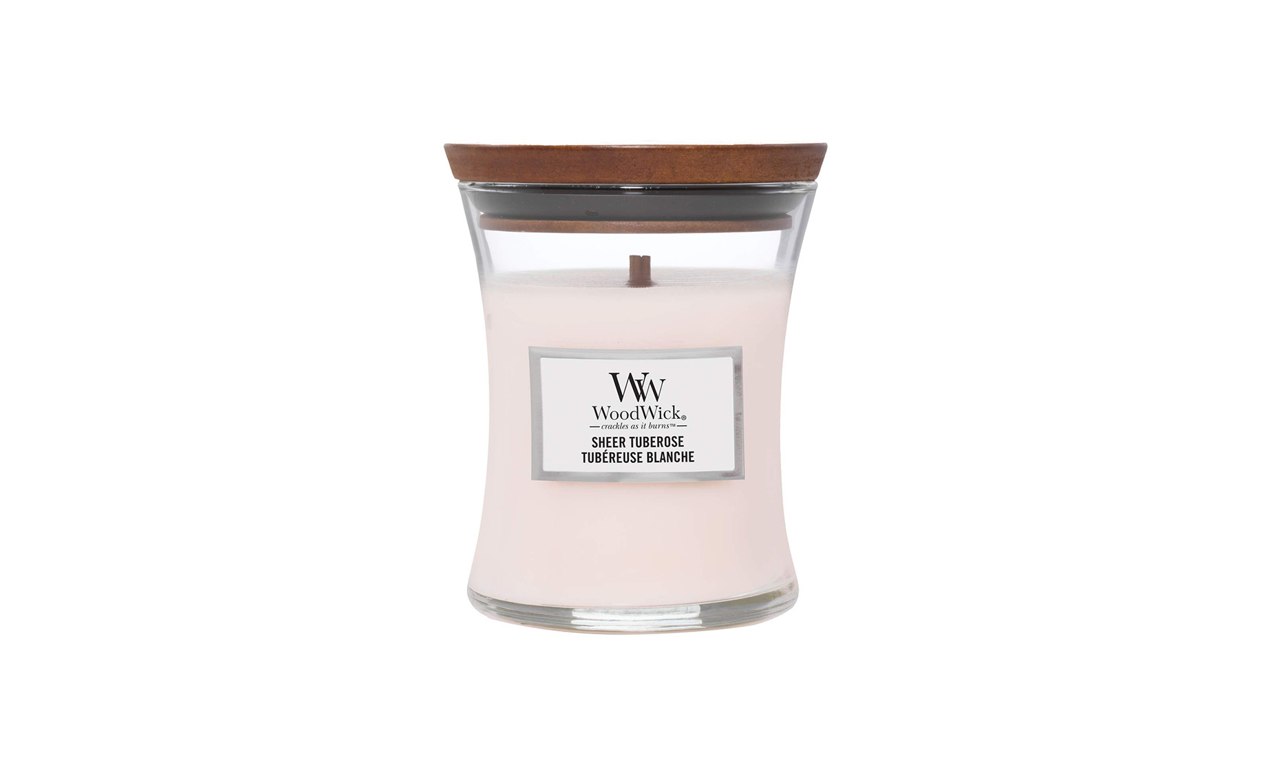 Woodwick mirisna sveća Sheer Tuberose Medium