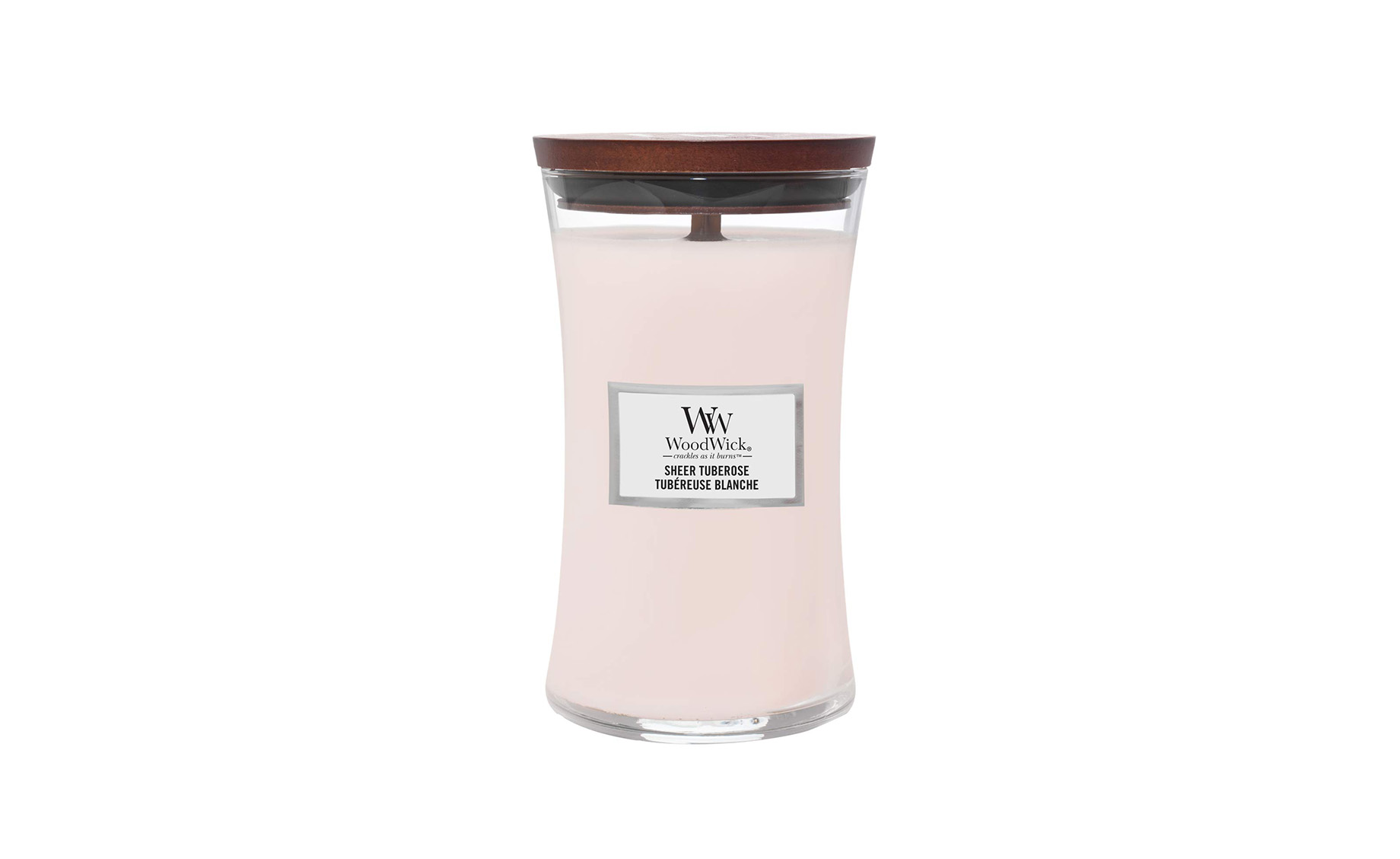 Woodwick mirisna sveća Sheer Tuberose Large