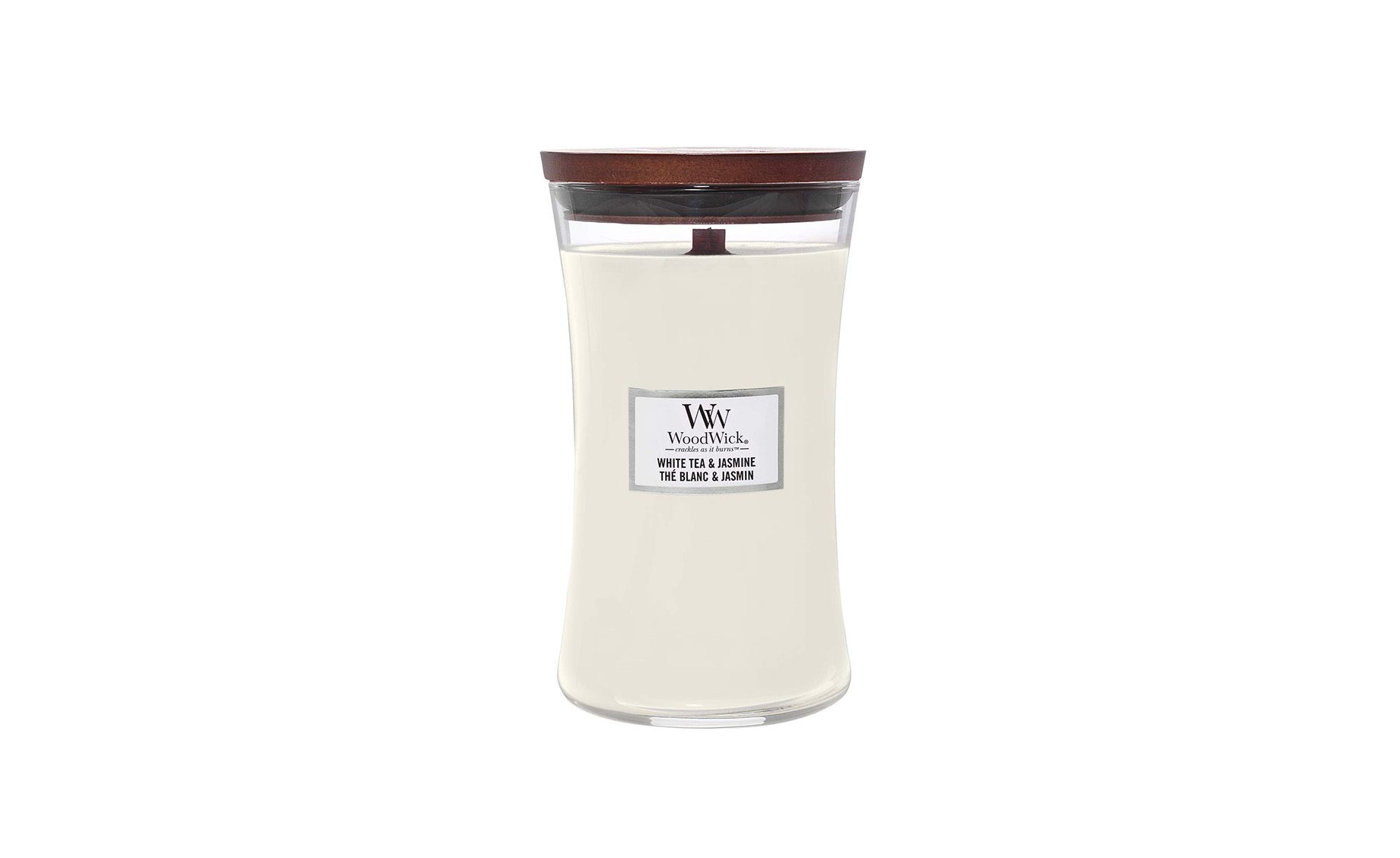 Woodwick mirisna sveća White Tea & Jasmine Large