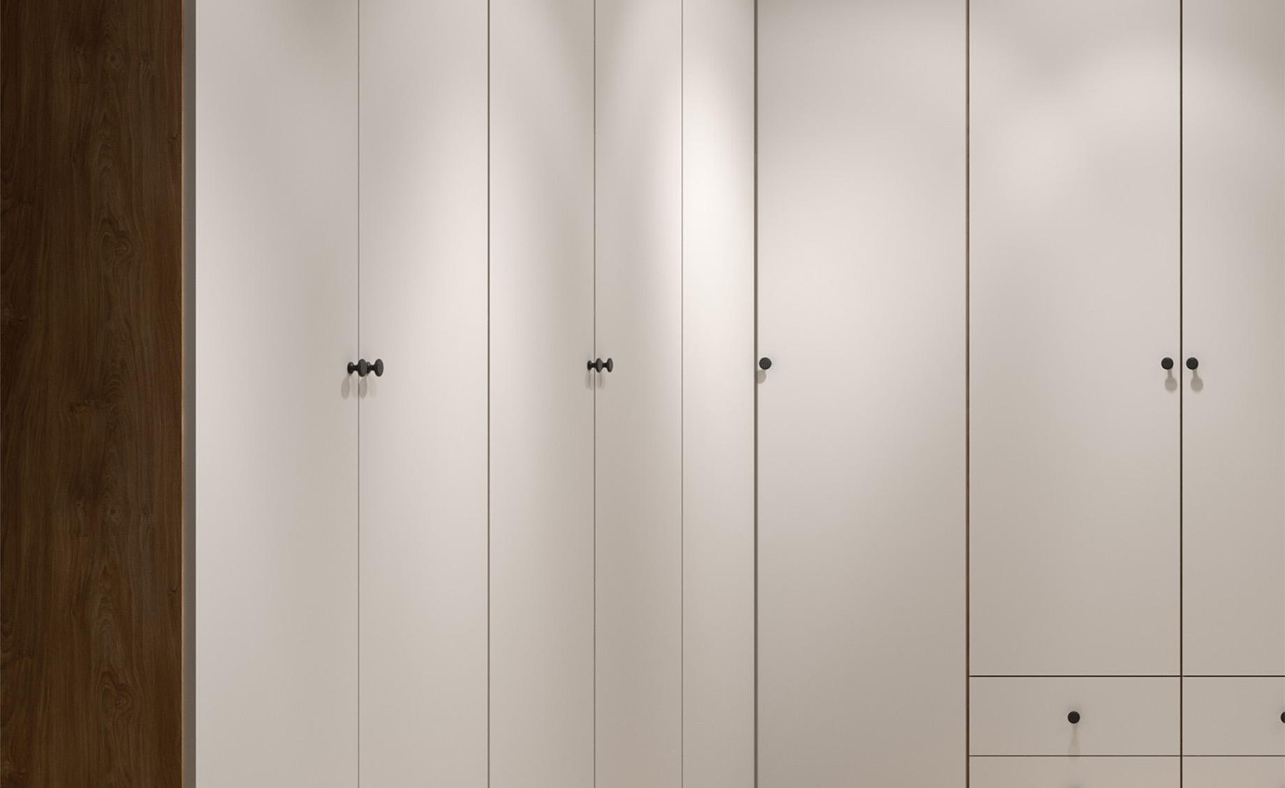 Ultra ugaona struktura leva 109x109x196 cm bela