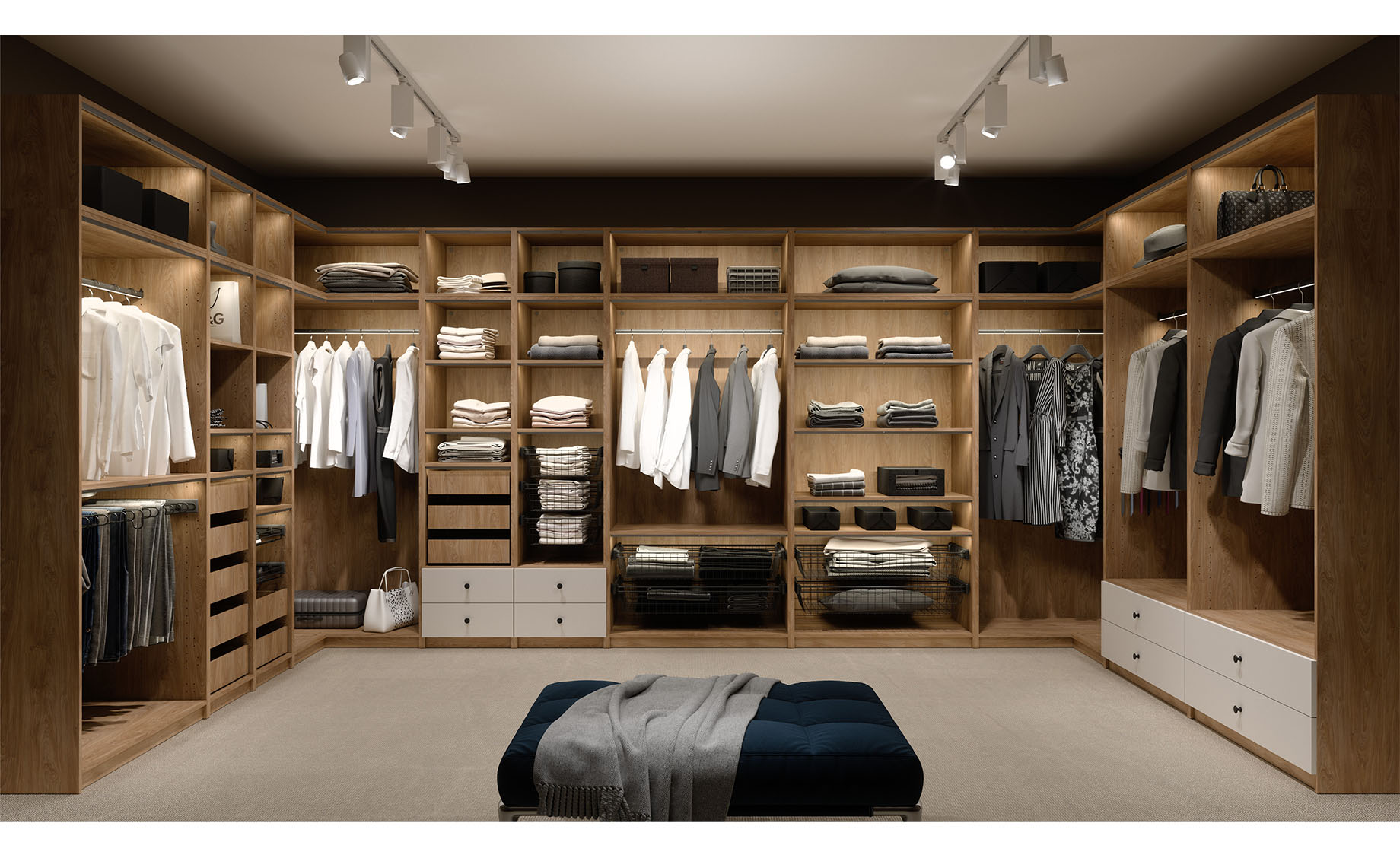 Ultra ugaona struktura leva 109x109x196 cm bela