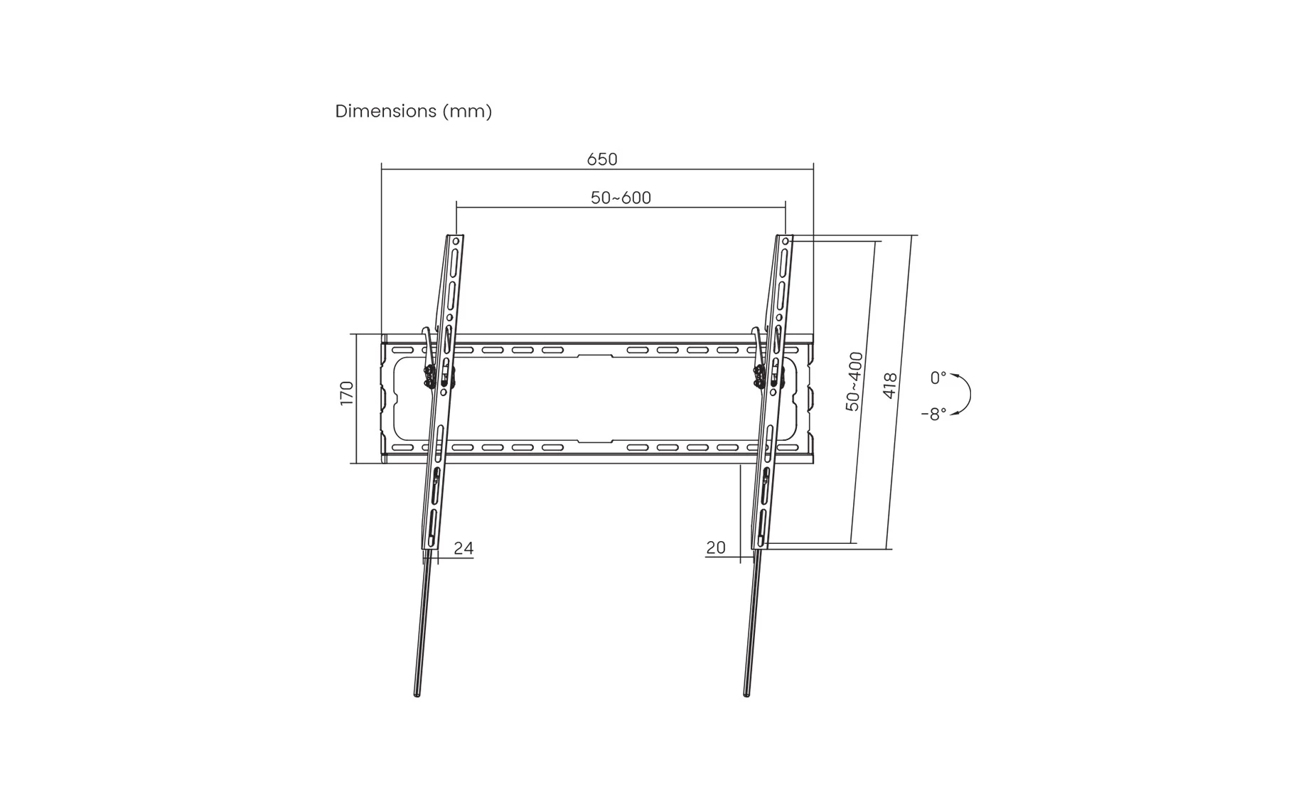 Sbox PLB-3446T-2 nosač za TV 37"-70"